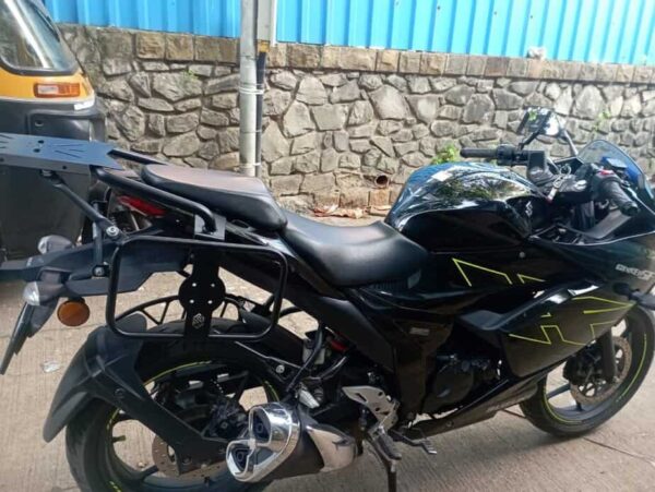 Suzuki Gixxer 155 Saddle Stay with Top Rack - PS Customs