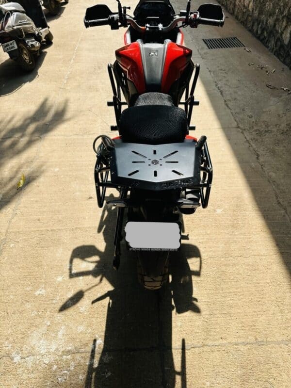 Honda NX 200 / CB 200 X Saddle Stay with Top Rack - PS Customs - Image 4