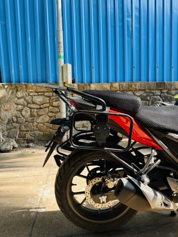 Honda NX 200 / CB 200 X Saddle Stay with Top Rack - PS Customs - Image 3