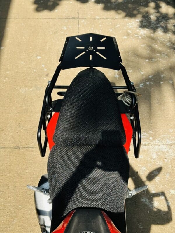 Honda NX 200 / CB 200 X Saddle Stay with Top Rack - PS Customs - Image 2