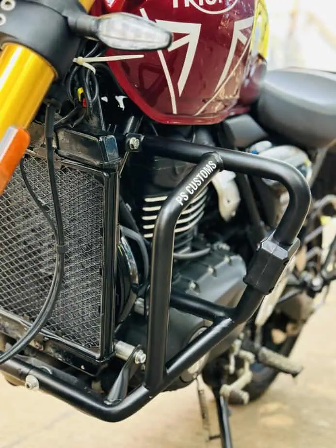 Triumph Speed 400 Crash Guard with Sliders - PS Customs - Image 2