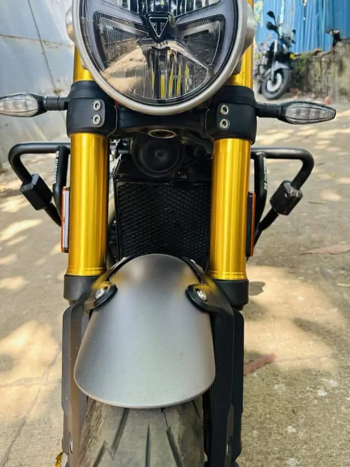 Triumph Speed 400 Crash Guard with Sliders - PS Customs - Image 4