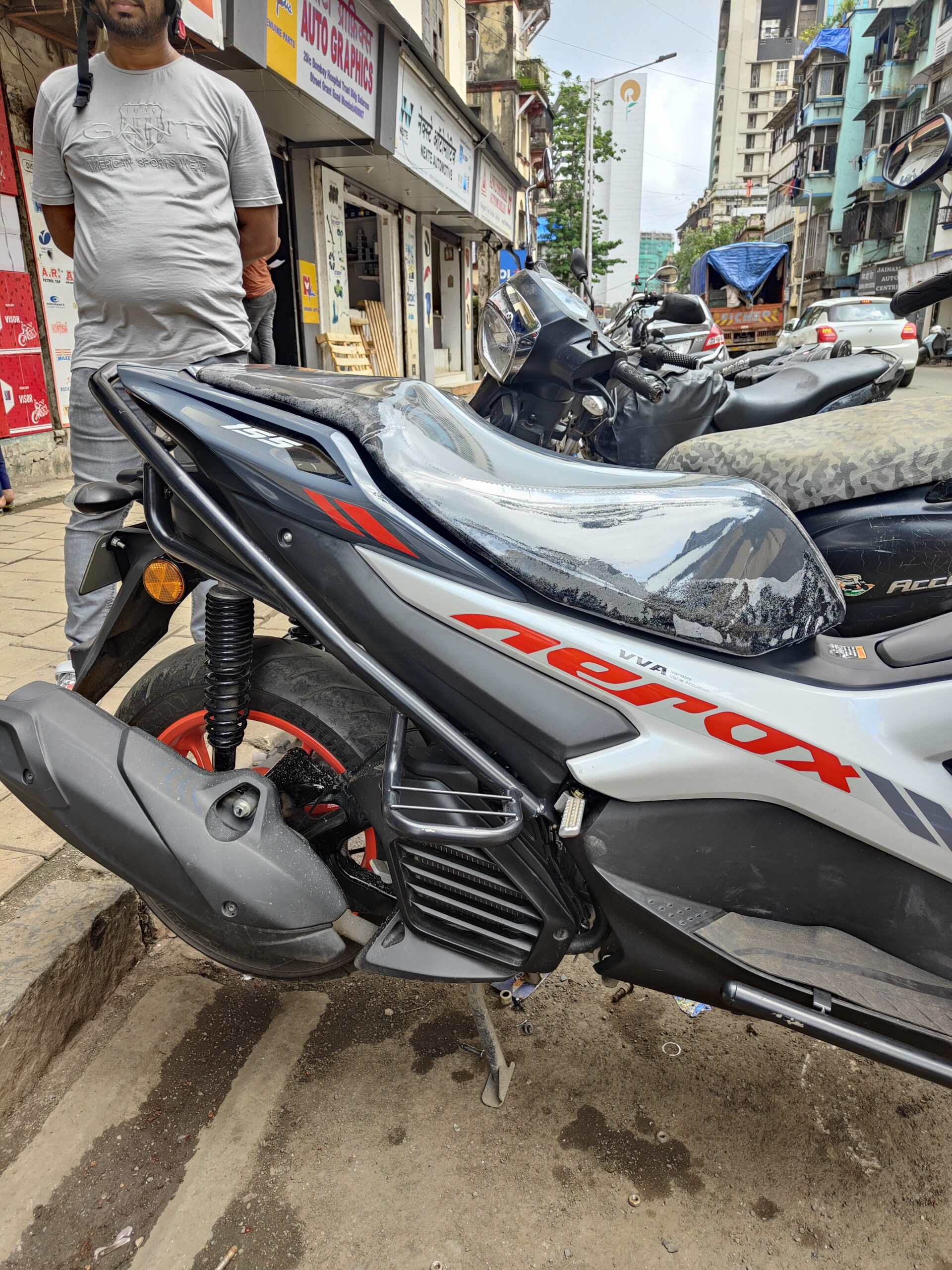 Yamaha Aerox 155 Crash Guard with Footrest – BS Auto – 786 Riders