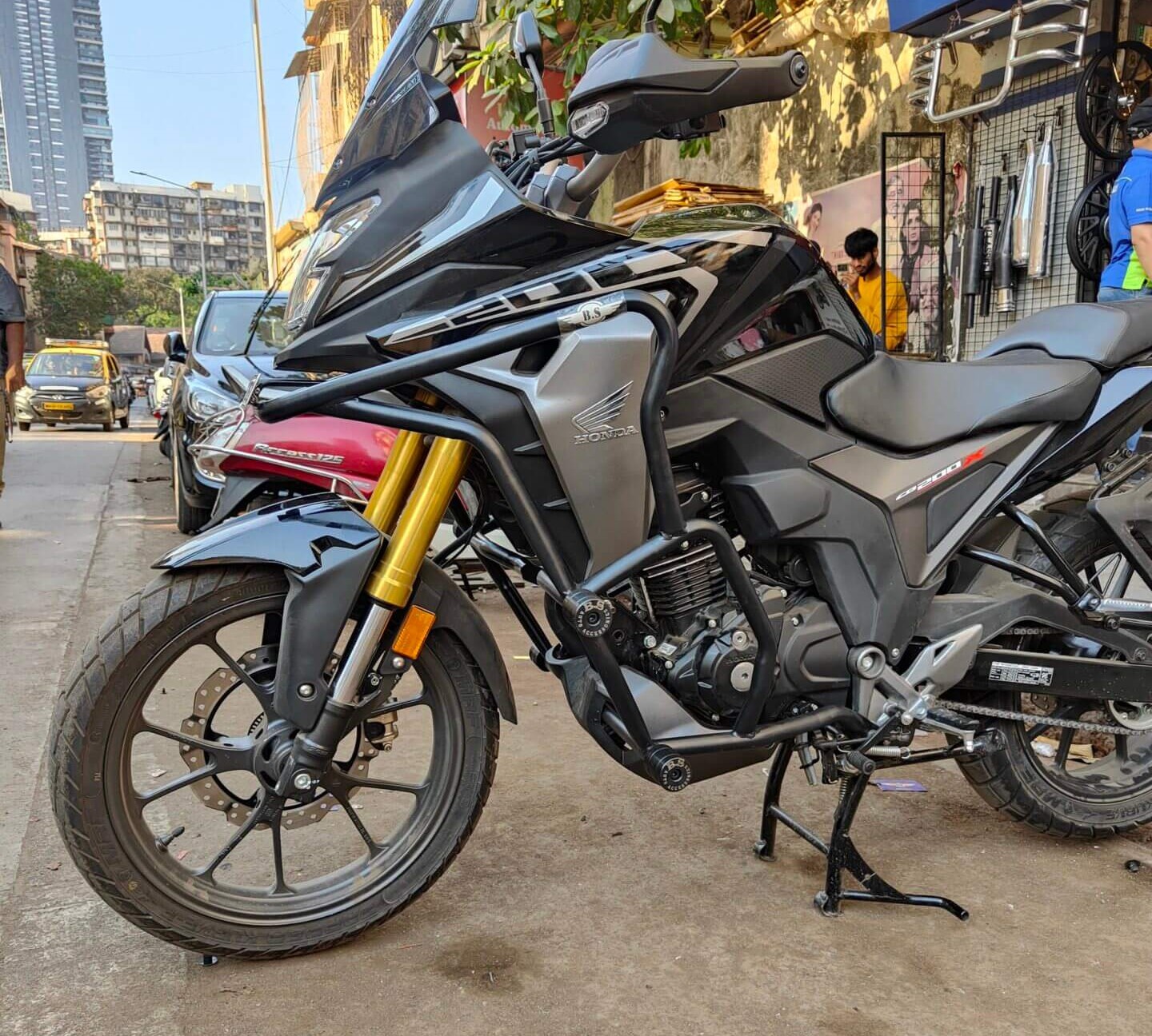 Honda NX 200 / CB 200 X Crash guard - Bs Auto - Image 5