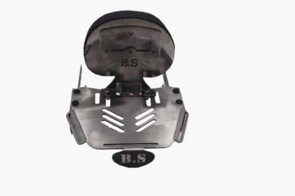 Honda Hiness CB 350 Backrest with TopRack Stainless Steel - BS Auto - Image 4