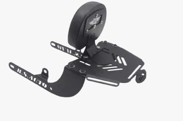 Honda Hiness CB 350 Backrest with TopRack Stainless Steel - BS Auto - Image 6