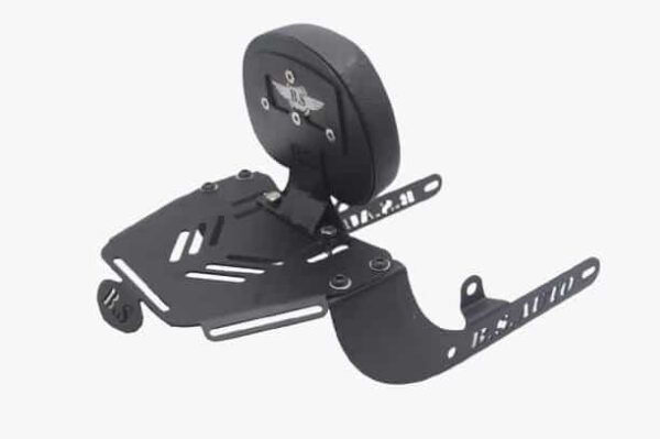 Honda Hiness CB 350 Backrest with TopRack Stainless Steel - BS Auto - Image 5