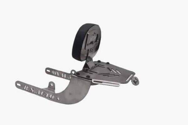 Honda Hiness CB 350 Backrest with TopRack Stainless Steel - BS Auto - Image 3