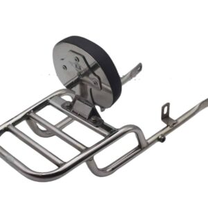 Honda Hiness CB 350 Backrest with Luggage Rack Long Pipe Stainless Steel- BS Auto