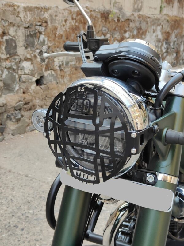 Honda CB 350 Headlight Guard - BS Auto - Image 3