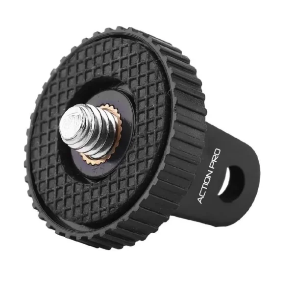 1/4 Thread ABS Tripod Mount with Stainless Steel Nut | Compatible with GoPro Hero 13–3, Insta360, DJI Osmo, SJCAM, Xiaomi, YI & Other Action Cameras