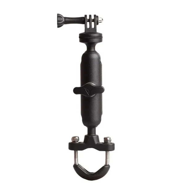 360° Motorcycle Bike Handlebar Camera Mount Bracket | 1/4 Metal Stand for GoPro Hero 13–4 & Other Action Cameras